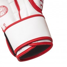 Перчатки с лицензией Wako для бокса и кикбоксинга | красно/белый | ADIDAS adiKBWKF200