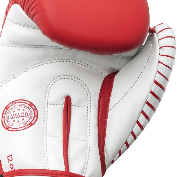 Перчатки с лицензией Wako для бокса и кикбоксинга | красно/белый | ADIDAS adiKBWKF200-AD0006532
