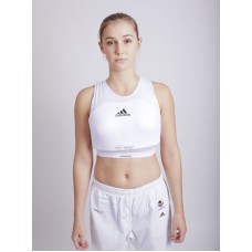 Защита груди для женщин с лицензией WKF | белая | ADIDAS AdiBP12