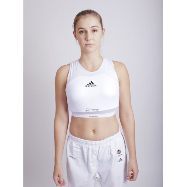 Захист грудей для жінок з ліцензією WKF | біла | ADIDAS AdiBP12-000000899