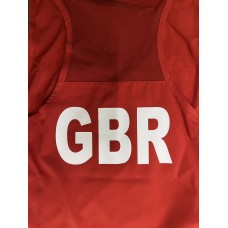 Жіноча форма для занять боксом Olympic Woman GBR шорти-спідниця + майка | червона | ADIDAS ADIAIBA20TW\ADIAIBA20SKW