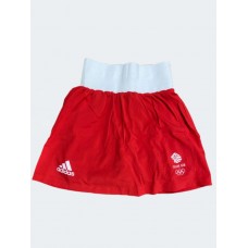 Жіноча форма для занять боксом Olympic Woman GBR шорти-спідниця + майка | червона | ADIDAS ADIAIBA20TW\ADIAIBA20SKW