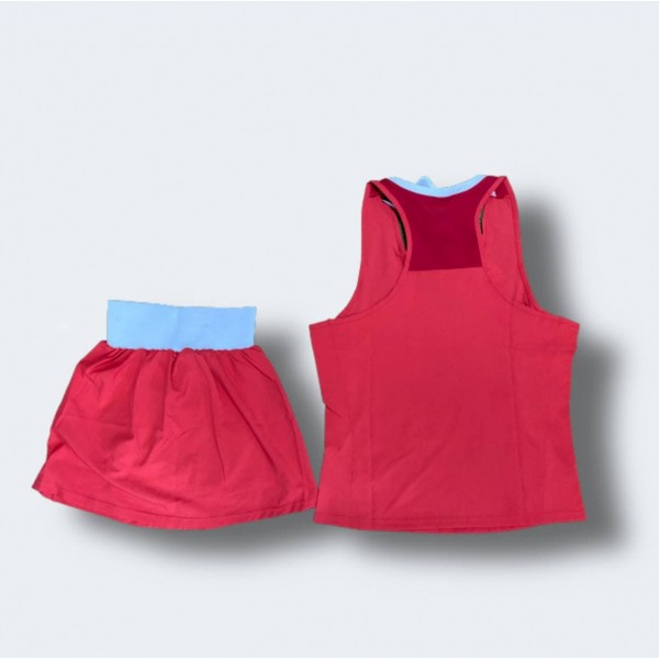 Женская форма для занятий боксом Olympic Woman шорты-юбка + майка | красная | ADIDAS ADIAIBA20TW\ADIAIBA20SKW-AD0006505