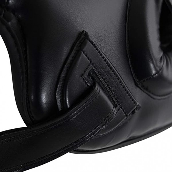 Боксерський шолом Adidas Pro Full Protection з бампером | чорно/білий | ADIBHGF01