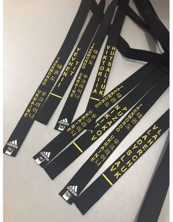 Конструткор - вишивка на поясах для дзюдо, карате та інших єдиноборств (візуалізація)