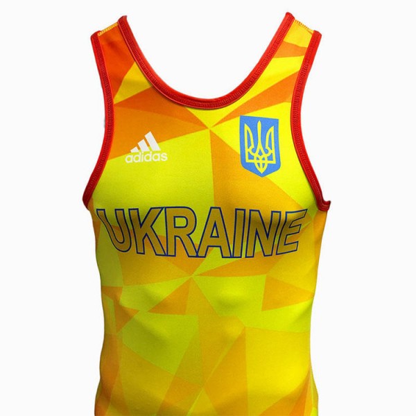 Костюм для борьбы (трико) UWW | желтый | ADIDAS 1633RED V1-AD0005298
