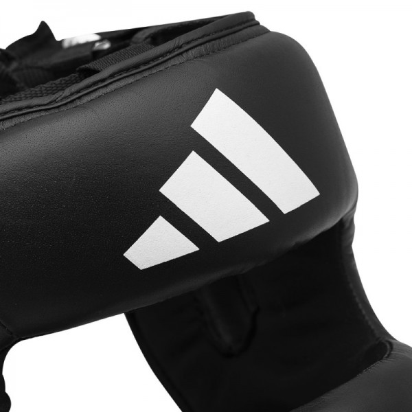 Боксерський шолом Adidas Pro Full Protection з бампером | чорно/білий | ADIBHGF01