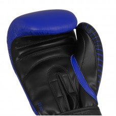 Перчатки с лицензией Wako для бокса и кикбоксинга | синий/черный | ADIDAS adiKBWKF200