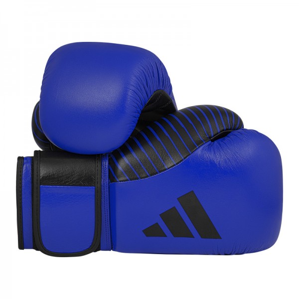 Рукавички Adidas для боксу та кікбоксингу з ліцензією Wako | сине/чорний | KBWKF200