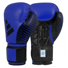 Перчатки с лицензией Wako для бокса и кикбоксинга | синий/черный | ADIDAS adiKBWKF200