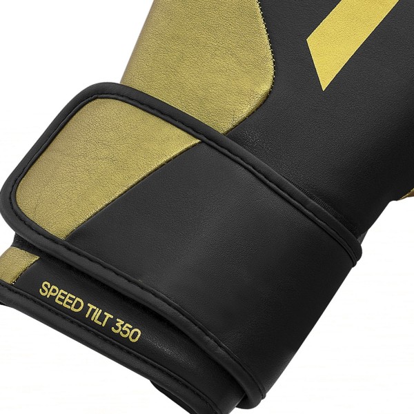 Перчатки боксерские Adidas Speed Tilt 350 | черно/золотые | Adidas SPD350VTG-AD0007131