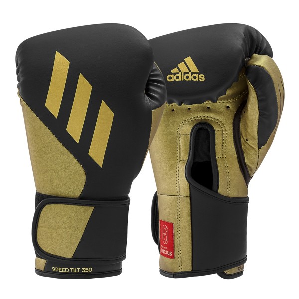 Перчатки боксерские Adidas Speed Tilt 350 | черно/золотые | Adidas SPD350VTG-AD0007131
