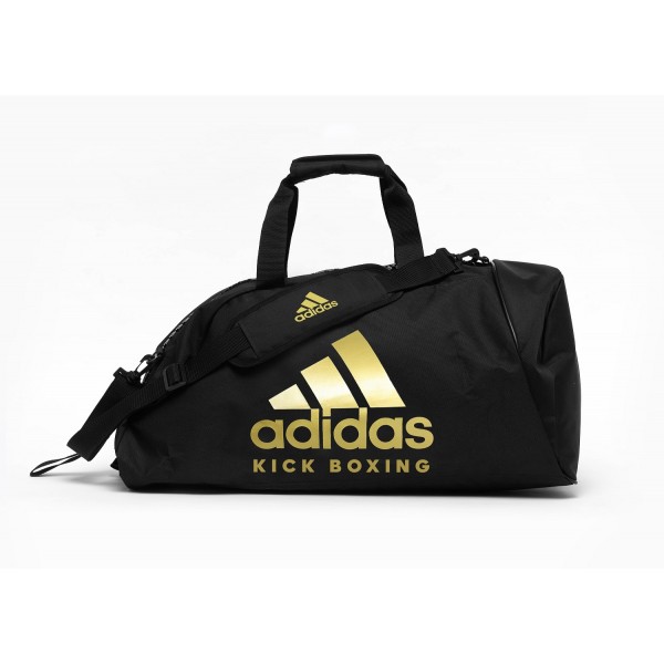 Сумка-рюкзак (2 в 1) Adidas KickBoxing | чорний/золотий | ADIACC052KB