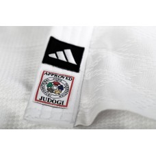 Кимоно для дзюдо Champion III с лицензией IJF | белый/черные полосы | ADIDAS  J-IJF-2-AD0011330