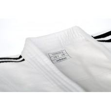 Кимоно для дзюдо Champion III Slim Fit с лицензией IJF | белый/черные полосы | ADIDAS  J-IJF-1-AD0011332