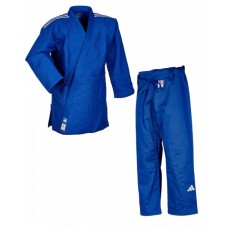 Кимоно для дзюдо Champion III Slim Fit с лицензией IJF | синий/белые полосы | ADIDAS  J-IJFB-1-AD0011333
