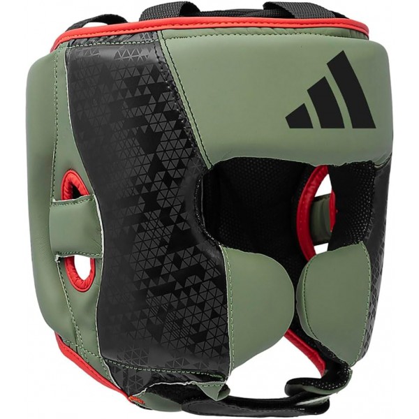 Шолом боксерський Adidas Combat 50 | чорно/зелений | ADIC50HG ADIDAS