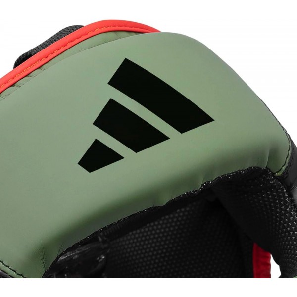 Шолом боксерський Adidas Combat 50 | чорно/зелений | ADIC50HG ADIDAS