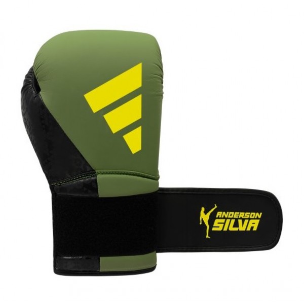 Боксерские перчатки ADIDAS X ANDERSON SILVA 50 | зеленый/черно/желтый | ADIAS50TG