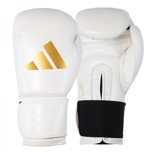 Боксерскі рукавички Adidas "Speed 50" | білий/золотий | ADISBG50