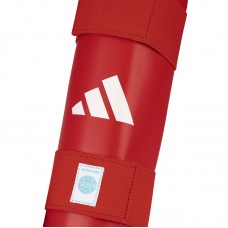 Защита голени Adidas с лицензией WAKO | красная | WAKOSG01