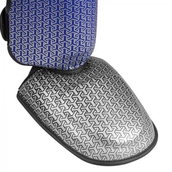 Защита голени и стопы с лицензией Wako Semi Contact | синее/серебро | ADIDAS ADIKBSI300