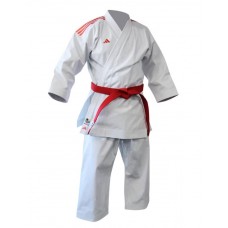 Кімоно для ката Adidas Shori з червоними смугами на плечах | білий |Adidas K999ST