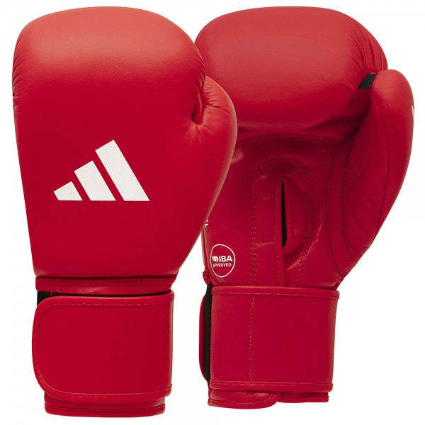 Боксерские перчатки Adidas с лицензией IBA | красные | ADIIBAG1C