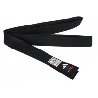 Пояс для дзюдо з білою вишивкою Adidas ELITE IJF with KANJI OPTION | чорний | ADIDAS adiB242J