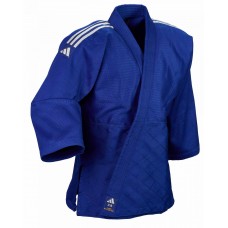 Кімоно для дзюдо Adidas серії Club з срібними смугами на плечах | синє | J350B