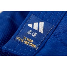 Кімоно для дзюдо Adidas серії Club з срібними смугами на плечах | синє | J350B