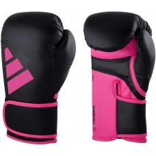 Боксерські рукавички Adidas Speed 165 з ліцензією WAKO | чорний/рожевий | Adidas ADISBG165WK