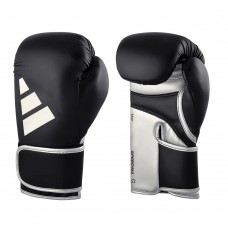 Боксерські рукавички Adidas Speed 165 з ліцензією WAKO | чорний/срібло | Adidas ADISBG165WK