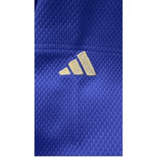 Кимоно для дзюдо Champion III Olympic с лицензией IJF | синий/золотой логотип | ADIDAS  J-IJFB3-L