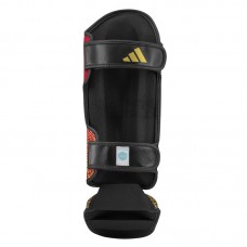 Захист гомілки та стопи з ліцензією Wako Semi Contact | червоний/золотий | ADIDAS ADIKBSI300