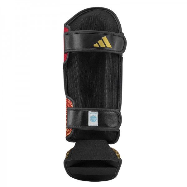 Захист гомілки та стопи з ліцензією Wako Semi Contact | червоний/золотий | ADIDAS ADIKBSI300