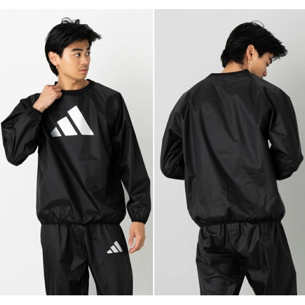 Костюм Adidas для снижения веса с эффектом сауны | черно/белый | ADISS01