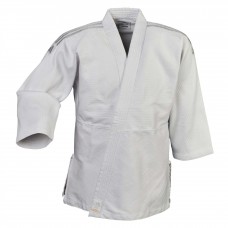 Кимоно для дзюдо Adidas серии Club с серебряными полосами на плечах | белое| Adidas J350P