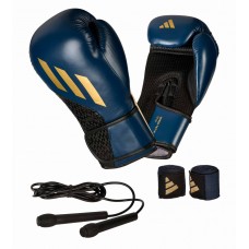 Боксерський набір Adidas (рукавички, бинти, скакалка) | синій | Adidas ADIKITW
