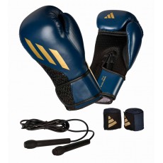 Боксерський набір Adidas (рукавички, бинти, скакалка) | синій | Adidas ADIKITW
