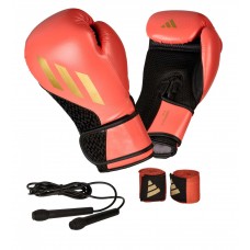 Боксерський набір Adidas (рукавички, бинти, скакалка) | червоний | Adidas ADIKITW