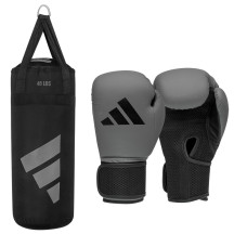 Боксерський набір Adidas Boxing Youth Kit | сіро-чорний | Adidas KIT23