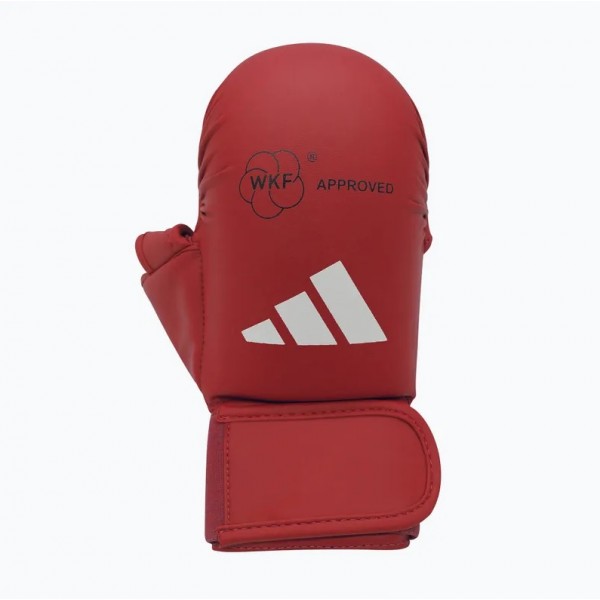Рукавички для карате з захистом великого пальця з ліцензією WKF | червоні | ADIDAS 661.23