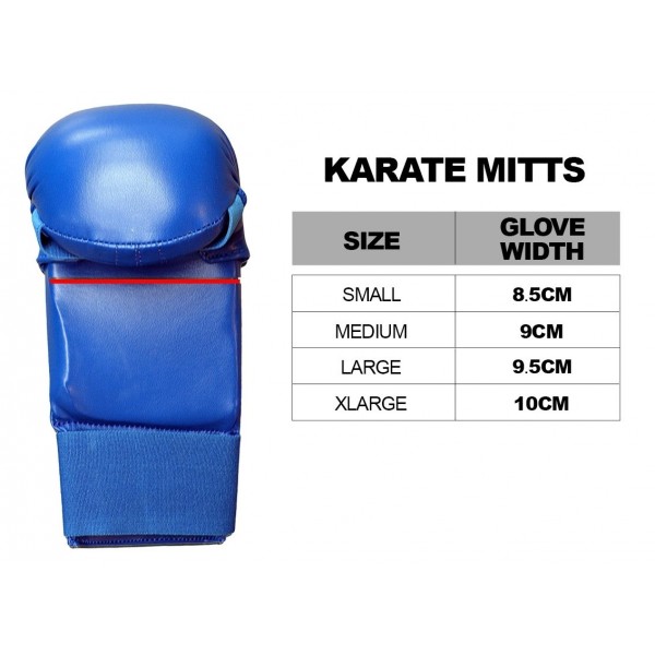 Рукавички для карате з ліцензією WKF | синій | ADIDAS 661_22_20