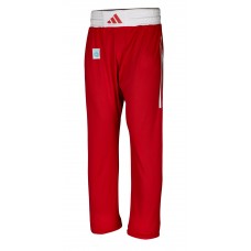 Штаны для кикбоксинга Adidas WAKO Full Contact | красные | Adidas ADIFCP1_PL
