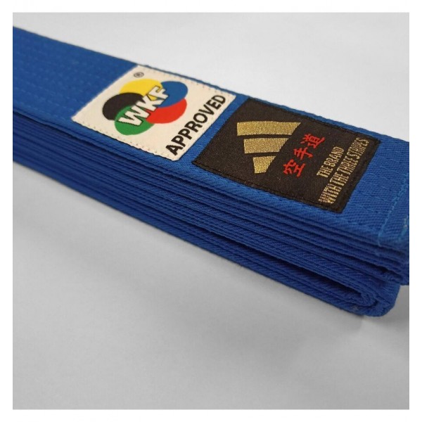 Пояс для карате серии ELITE WKF with KANJI OPTION | голубой | ADIDAS ADIB242K