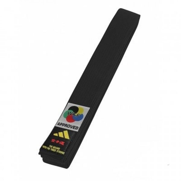 Пояс для карате серії ELITE WKF with KANJI OPTION | чорний | ADIDAS ADIB242K