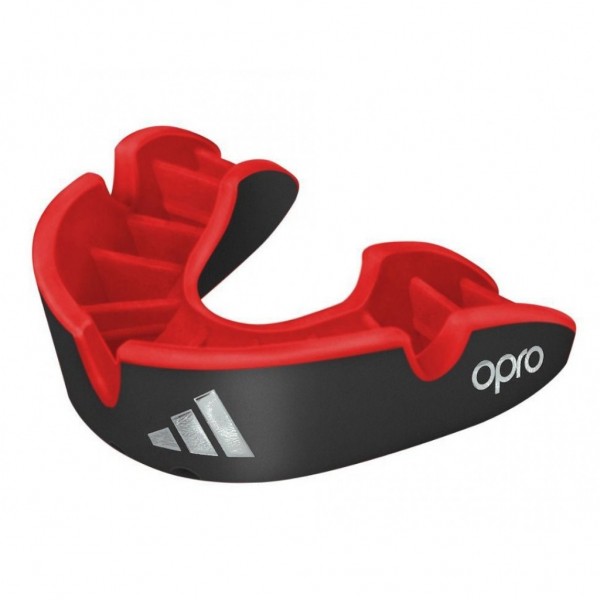 Капа детская Adidas/Opro Silver | черный/красный | Adidas ADIBP32