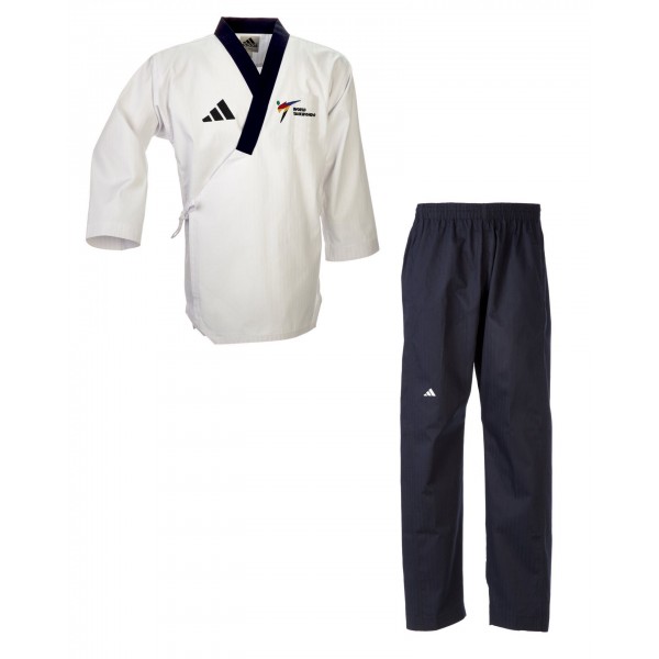 Добок для тхеквондо ADIDAS POOMSAE для мужчин | бело-темно синий | adiTPAM02