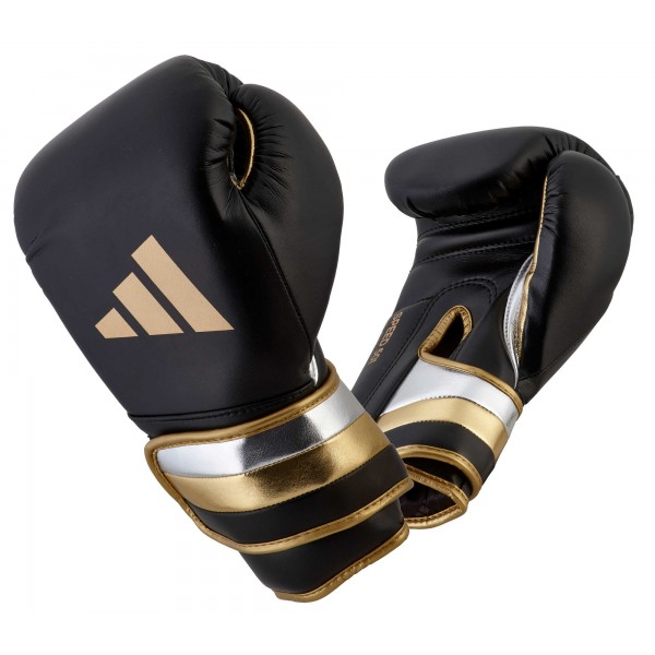 Боксерские перчатки Adidas "SPEED 501" | черно/золотые | ADISBG501